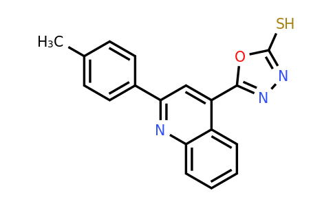 CAS 885459-97-2 | 5-[2-(4-methylphenyl)quinolin-4-yl]-1,3,4-oxadiazole-2-thiol