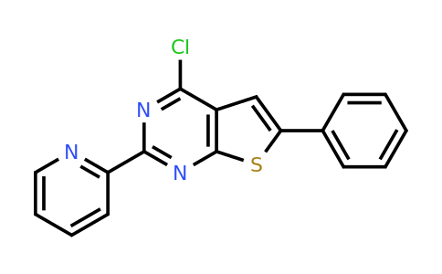 CAS 885460-37-7 | 2-{4-chloro-6-phenylthieno[2,3-d]pyrimidin-2-yl}pyridine