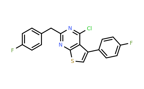CAS 885460-40-2 | 4-chloro-5-(4-fluorophenyl)-2-[(4-fluorophenyl)methyl]thieno[2,3-d]pyrimidine