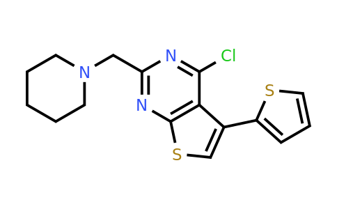 CAS 885460-59-3 | 1-{[4-chloro-5-(thiophen-2-yl)thieno[2,3-d]pyrimidin-2-yl]methyl}piperidine