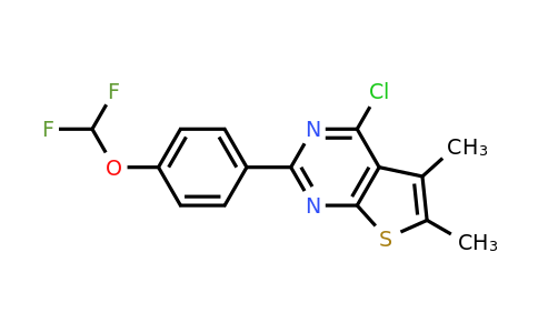 CAS 885460-87-7 | 4-chloro-2-[4-(difluoromethoxy)phenyl]-5,6-dimethylthieno[2,3-d]pyrimidine