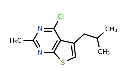 CAS 885460-89-9 | 4-chloro-2-methyl-5-(2-methylpropyl)thieno[2,3-d]pyrimidine