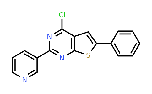 CAS 885461-04-1 | 3-{4-chloro-6-phenylthieno[2,3-d]pyrimidin-2-yl}pyridine