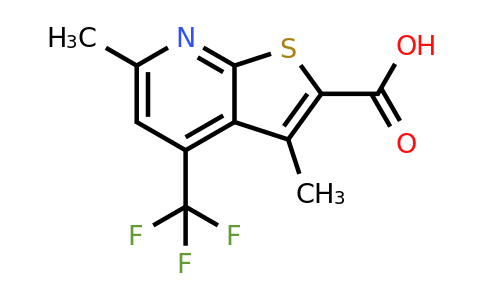 CAS 885461-44-9 | 3,6-dimethyl-4-(trifluoromethyl)thieno[2,3-b]pyridine-2-carboxylic acid