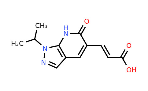 CAS 885461-69-8 | (2E)-3-[6-oxo-1-(propan-2-yl)-1H,6H,7H-pyrazolo[3,4-b]pyridin-5-yl]prop-2-enoic acid
