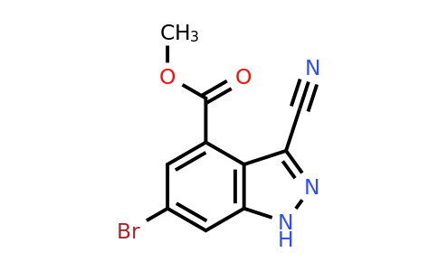 CAS 885518-67-2 | Methyl 6-bromo-3-cyano-1H-indazole-4-carboxylate