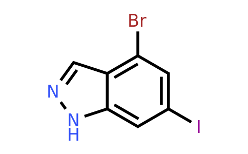 CAS 885518-97-8 | 4-bromo-6-iodo-1H-indazole