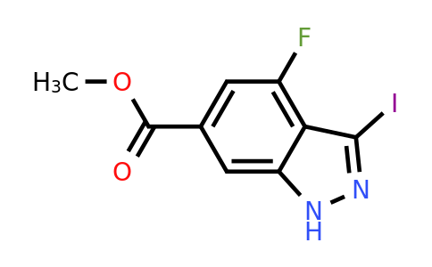 CAS 885521-35-7 | methyl 4-fluoro-3-iodo-1H-indazole-6-carboxylate