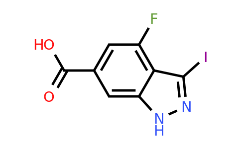 CAS 885521-55-1 | 4-fluoro-3-iodo-1H-indazole-6-carboxylic acid
