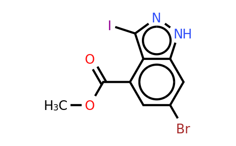 CAS 885523-89-7 | 6-Bromo-3-iodo-4-(1H)indazole methyl carboxylate