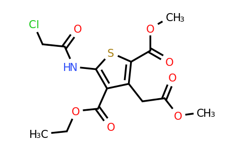 4-ethyl 2-methyl 5-(2-chloroacetamido)-3-(2-methoxy-2-oxoethyl)thiophene-2,4-dicarboxylate