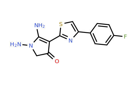 CAS 885524-40-3 | 1,5-diamino-4-[4-(4-fluorophenyl)-1,3-thiazol-2-yl]-2,3-dihydro-1H-pyrrol-3-one