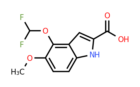 CAS 885524-97-0 | 4-(difluoromethoxy)-5-methoxy-1H-indole-2-carboxylic acid