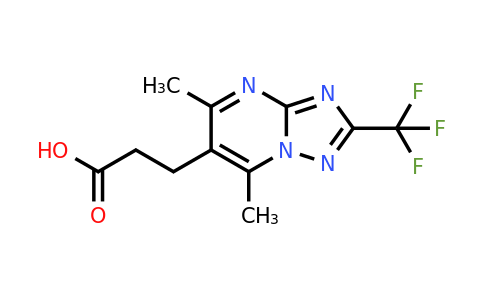 CAS 885525-04-2 | 3-[5,7-dimethyl-2-(trifluoromethyl)-[1,2,4]triazolo[1,5-a]pyrimidin-6-yl]propanoic acid