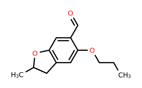 CAS 885532-19-4 | 2-Methyl-5-propoxy-2,3-dihydro-1-benzofuran-6-carbaldehyde