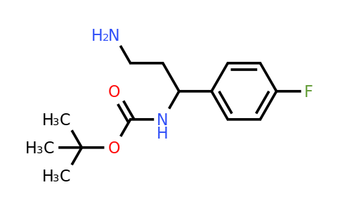 CAS 885595-56-2 | [3-Amino-1-(4-fluoro-phenyl)-propyl]-carbamic acid tert-butyl ester