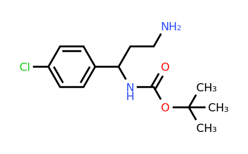 CAS 885595-59-5 | Tert-butyl [3-amino-1-(4-chlorophenyl)propyl]carbamate