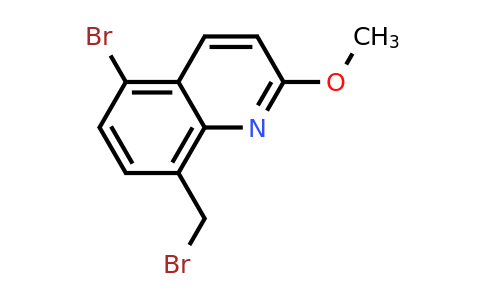 CAS 885687-81-0 | 5-Bromo-8-(bromomethyl)-2-methoxyquinoline