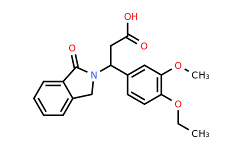 CAS 885951-50-8 | 3-(4-Ethoxy-3-methoxyphenyl)-3-(1-oxoisoindolin-2-yl)propanoic acid