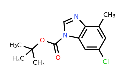 CAS 885964-43-2 | 6-Chloro-4-methyl-benzoimidazole-1-carboxylic acid tert-butyl ester