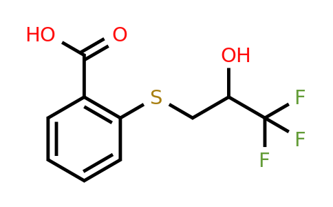 CAS 886361-21-3 | 2-((3,3,3-Trifluoro-2-hydroxypropyl)thio)benzoic acid