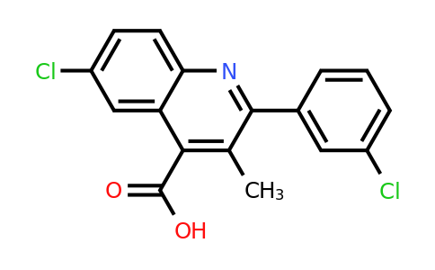 CAS 886361-68-8 | 6-Chloro-2-(3-chlorophenyl)-3-methylquinoline-4-carboxylic acid