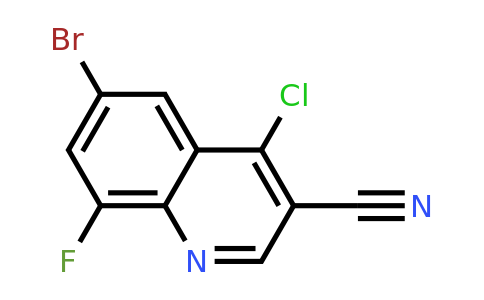 CAS 886362-71-6 | 6-Bromo-4-chloro-8-fluoroquinoline-3-carbonitrile