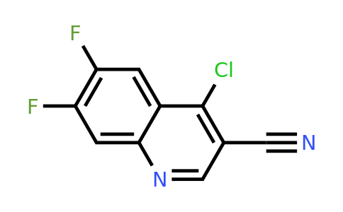 CAS 886362-75-0 | 4-Chloro-6,7-difluoroquinoline-3-carbonitrile