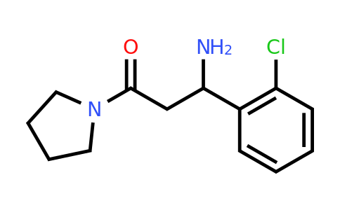 CAS 886362-98-7 | 3-Amino-3-(2-chloro-phenyl)-1-pyrrolidin-1-YL-propan-1-one