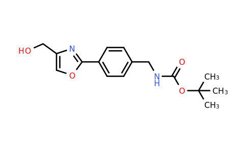 CAS 886363-38-8 | tert-Butyl 4-(4-(hydroxymethyl)oxazol-2-yl)benzylcarbamate
