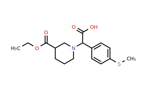 CAS 886363-60-6 | 1-[Carboxy-(4-methylsulfanyl-phenyl)-methyl]-piperidine-3-carboxylic acid ethyl ester