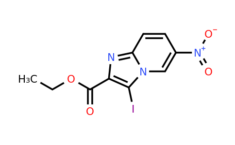 CAS 886363-76-4 | 3-Iodo-6-nitro-imidazo[1,2-A]pyridine-2-carboxylic acid ethyl ester