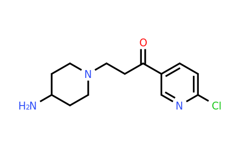 CAS 886363-81-1 | 3-(4-Amino-piperidin-1-YL)-1-(6-chloro-pyridin-3-YL)-propan-1-one