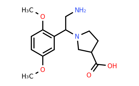 CAS 886363-82-2 | 1-[2-Amino-1-(2,5-dimethoxy-phenyl)-ethyl]-pyrrolidine-3-carboxylic acid