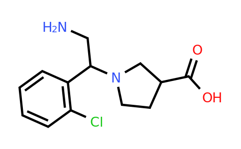 CAS 886363-83-3 | 1-[2-Amino-1-(2-chloro-phenyl)-ethyl]-pyrrolidine-3-carboxylic acid