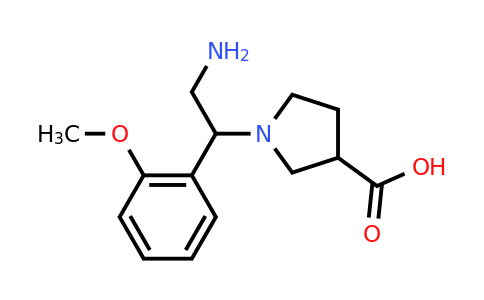 CAS 886363-84-4 | 1-[2-Amino-1-(2-methoxy-phenyl)-ethyl]-pyrrolidine-3-carboxylic acid