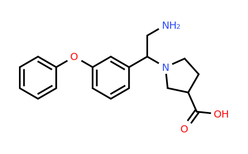 CAS 886363-87-7 | 1-[2-Amino-1-(3-phenoxy-phenyl)-ethyl]-pyrrolidine-3-carboxylic acid