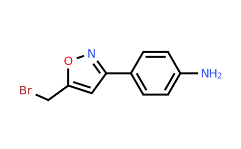 CAS 886363-88-8 | 4-(5-Bromomethyl-isoxazol-3-YL)-phenylamine