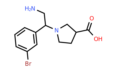 CAS 886363-90-2 | 1-[2-Amino-1-(3-bromo-phenyl)-ethyl]-pyrrolidine-3-carboxylic acid