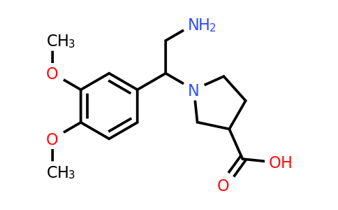 CAS 886363-96-8 | 1-[2-Amino-1-(3,4-dimethoxy-phenyl)-ethyl]-pyrrolidine-3-carboxylic acid