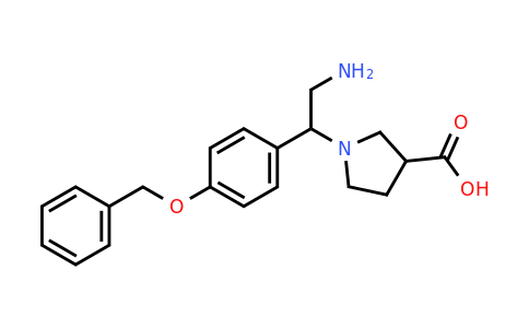 CAS 886363-97-9 | 1-[2-Amino-1-(4-benzyloxy-phenyl)-ethyl]-pyrrolidine-3-carboxylic acid