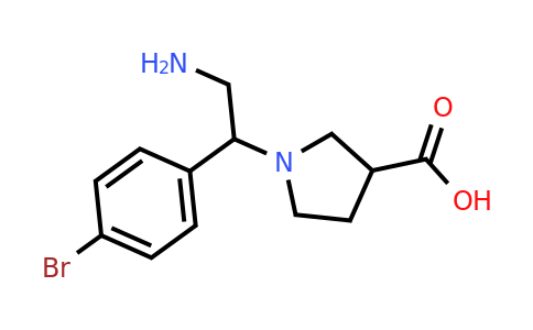 CAS 886363-99-1 | 1-[2-Amino-1-(4-bromo-phenyl)-ethyl]-pyrrolidine-3-carboxylic acid