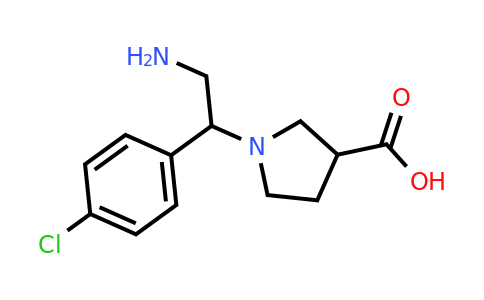 CAS 886364-00-7 | 1-[2-Amino-1-(4-chloro-phenyl)-ethyl]-pyrrolidine-3-carboxylic acid