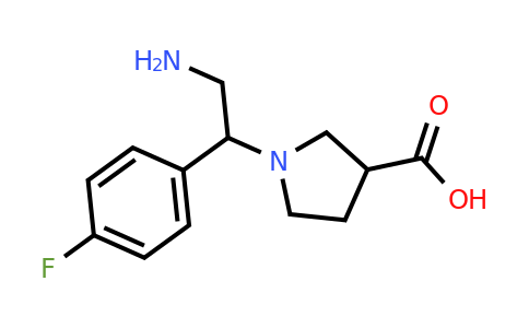CAS 886364-02-9 | 1-[2-Amino-1-(4-fluoro-phenyl)-ethyl]-pyrrolidine-3-carboxylic acid