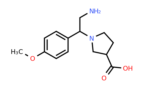 CAS 886364-07-4 | 1-[2-Amino-1-(4-methoxy-phenyl)-ethyl]-pyrrolidine-3-carboxylic acid