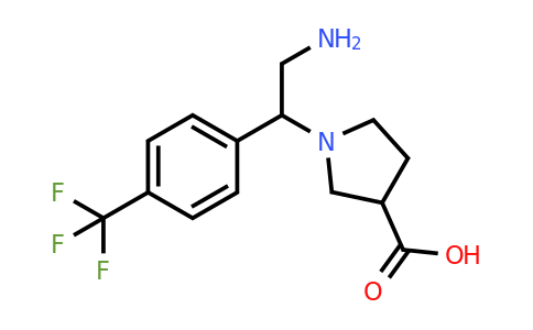 CAS 886364-10-9 | 1-[2-Amino-1-(4-trifluoromethyl-phenyl)-ethyl]-pyrrolidine-3-carboxylic acid
