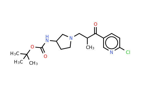 CAS 886364-19-8 | 3-(3-N-BOC-Amino-pyrrolidin-1-YL)-1-(6-chloro-pyridin-3-YL)-2-methyl-propan-1-one
