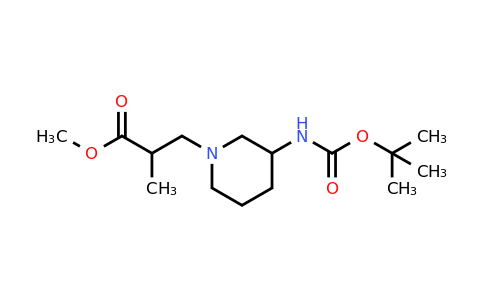 CAS 886364-54-1 | 3-(3-Tert-butoxycarbonylamino-piperidin-1-YL)-2-methyl-propionic acid methyl ester