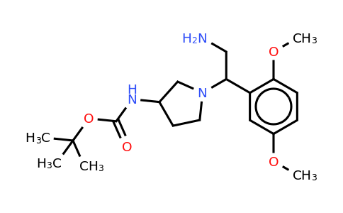 CAS 886364-61-0 | 3-N-BOC-Amino-1-[2-amino-1-(2,5-dimethoxy-phenyl)-ethyl]-pyrrolidine