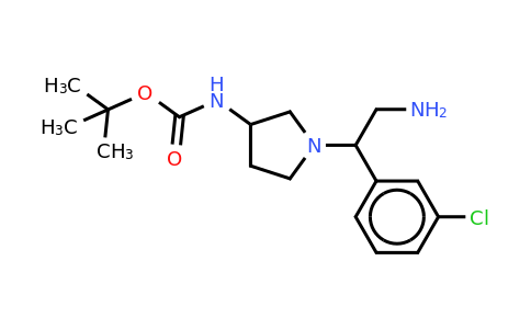 3-N-BOC-Amino-1-[2-amino-1-(3-chloro-phenyl)-ethyl]-pyrrolidine